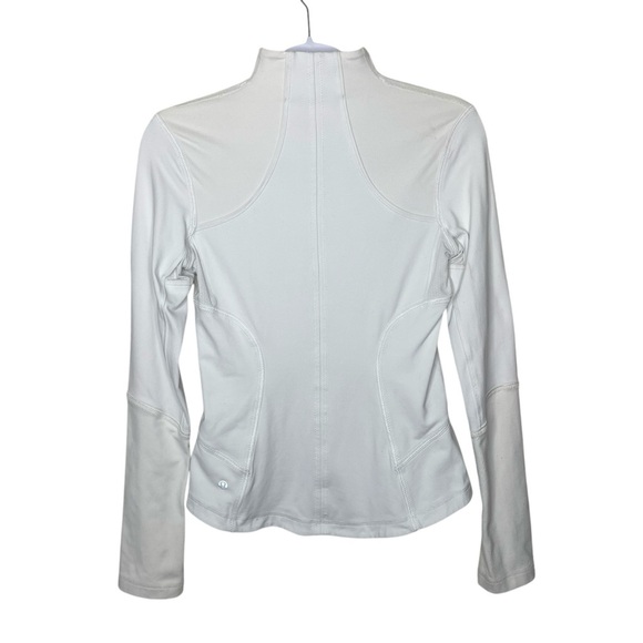 lululemon Forme Jacket Full Zip Dune White Sz 6 - Picture 10 of 16